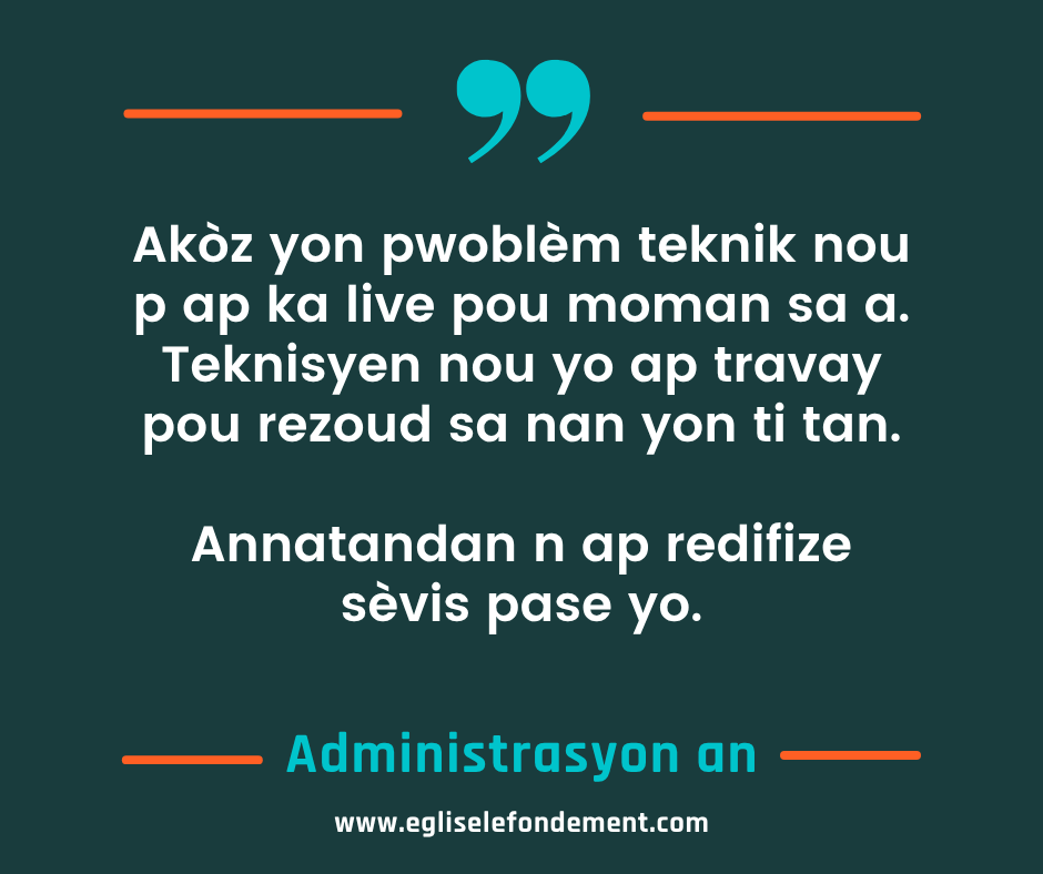 MPAJF2's tweet photo. Urgent! 🚨💬📝👁️‍🗨️🗣️

Pou otantifikasyon: +5094260-8919 / WhatsApp

#egliselefondement #technology #livemusic #camera #FacebookPage https://t.co/w3JeToSxqF
