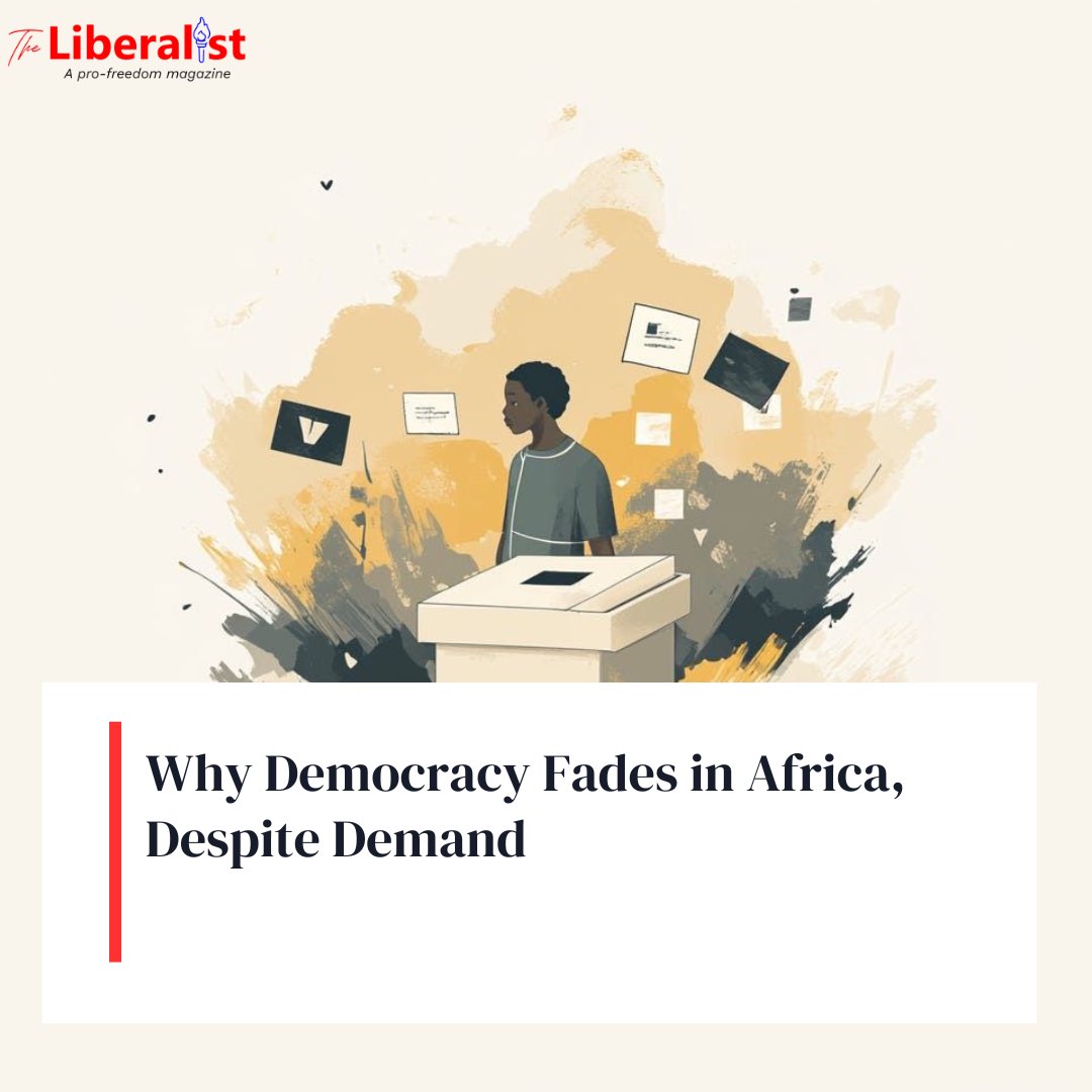 Despite overwhelming public demand for democracy, many African nations are backsliding into authoritarianism per the most striking findings of the last <a href="/afrobarometer/">Afrobarometer</a> survey.

Analysis by our managing editor <a href="/AbdullahAtijani/">A</a>:
theliberalist.org/why-democracy-…

#Africa #Democracy #RuleofLaw