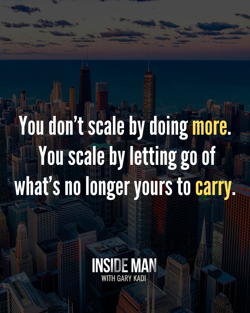 You don’t scale by doing more.

You scale by letting go of what’s no longer yours to carry.

🎯 Want to build from clarity and purpose?

Download my free guide to scaling from the inside out → bit.ly/4mpYJRm

#entrepreneur #businessleader #businessgrowth