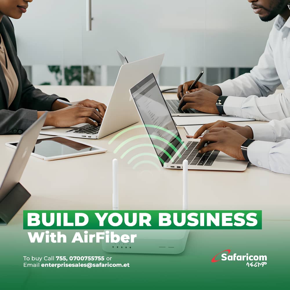 Build your business with the power of AirFiber’s high-speed, reliable connectivity. 

Contact us at 0700755755 or 755.

#BusinessSafaricom