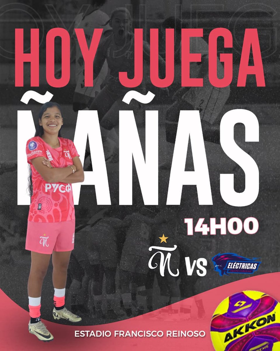 Hoy el equipo rosa se enfrenta a Emelec <a href="/ElectricasCSE/">Club Sport Emelec Femenino</a> a las 14h00 en el 🏟Francisco Reinoso. 

Vamos a alentar a Ñañas 
#VamosFamiliaRosa