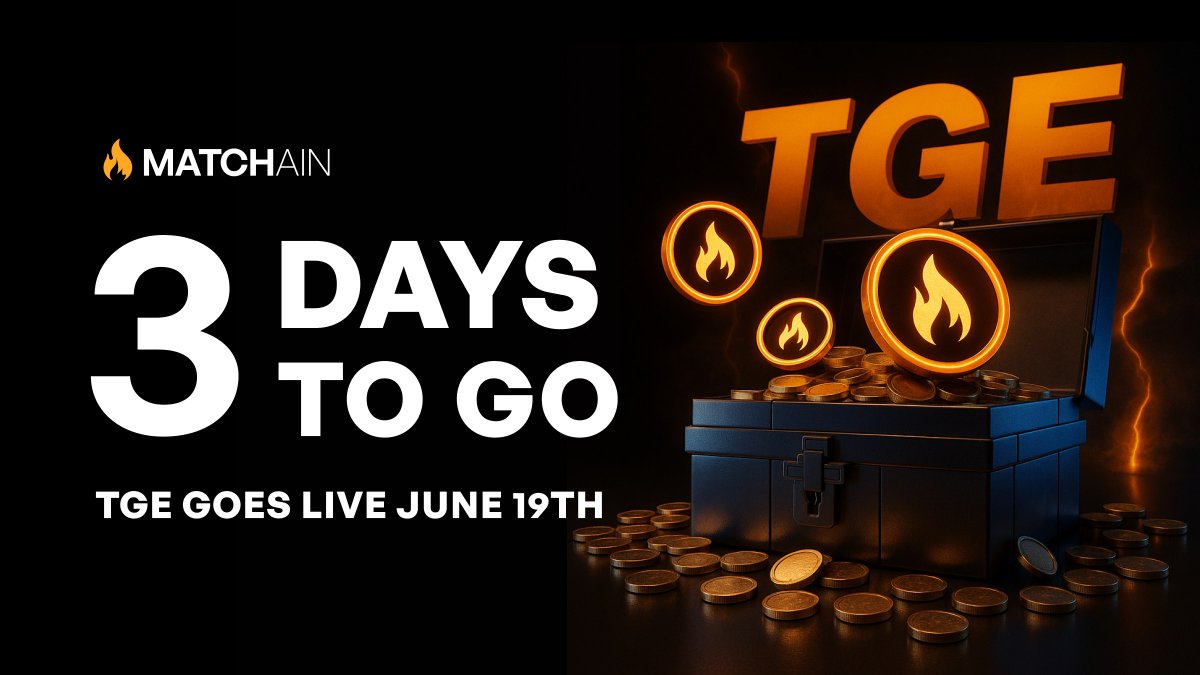 🚨 3 Days to TGE!
$MAT goes live on June 19th — and everything you do before launch still moves the needle.

Let’s break down what’s live right now and how to make it count 🧵👇
