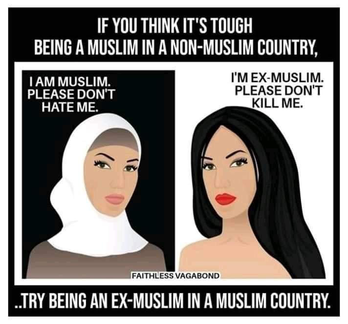 We can stand with, not against each other. Preventing bigotry means preventing it on ALL sides.

#ExMuslim #FreedomFromReligion #EndApostasyLaws