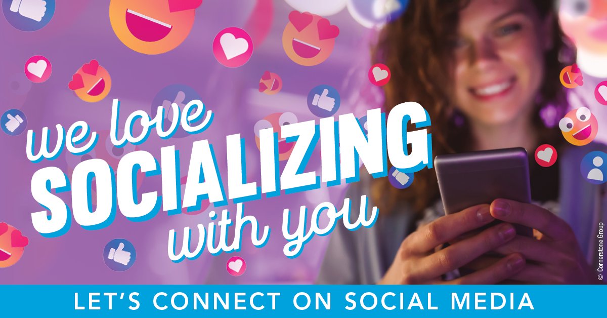 While nothing beats talking to customers like you in person — whether at our office or out in the community — social media lets us connect more often. We promote local events, recognize our employees, give updates on service outages, warn of online scams, and much more!
