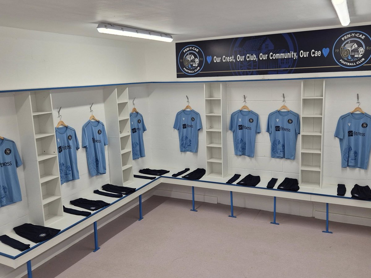 penycaefc1's tweet photo. With a break in the football, the club has been busy behind the scenes carrying out some exciting improvements to our home changing rooms.

More Details: 👇👇
https://t.co/SCOHft3UiA

💙 Our Crest, Our Club, Our Community, Our Cae 💙

#WeAreTheCae I #MoreThanAClub https://t.co/8luNlAZfIo