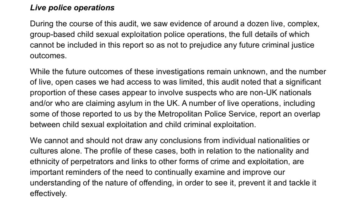 <a href="/aswren/"></a> The detail about the current prosecutions including a significant proportion of asylum seekers and foreign nationals is new isn’t it? Shows that current migration and asylum policy is directly causing increased rape of children.
