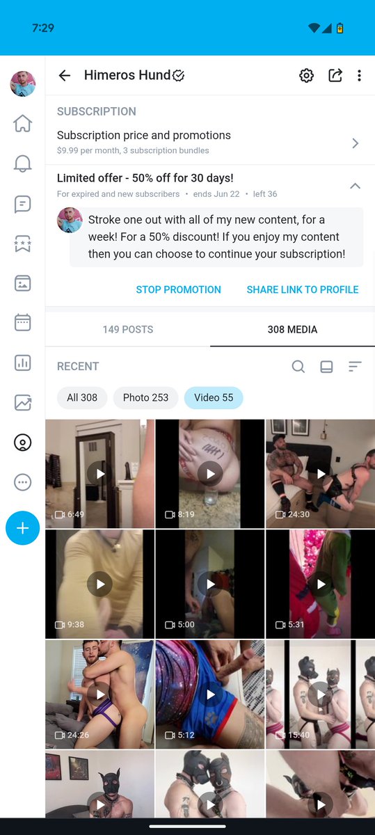 What are you waiting for? Tons of great content for you to stroke that dick to, guaranteed to make you bust a load! 

Only 36 LEFT 50% off your first month promotions, so get it today 😏 Ends next week 😉