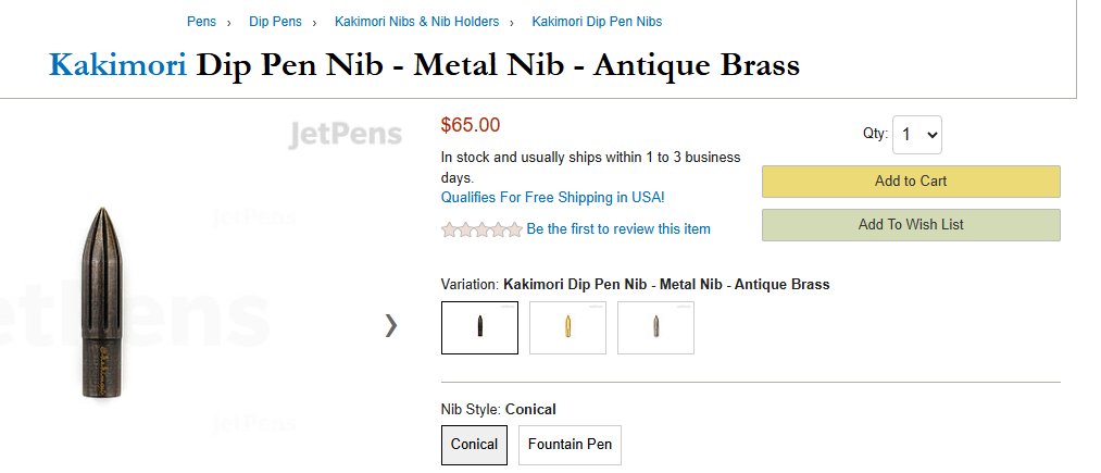 Anybody use these? Kakimori cylindrical nibs? #arttools #comics