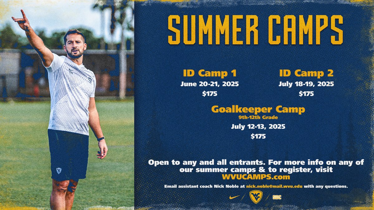 Our first ID camp of the summer is this weekend! A few spots still remain, so sign up today!

🔗 bit.ly/4e0Bppi

#HailWV
