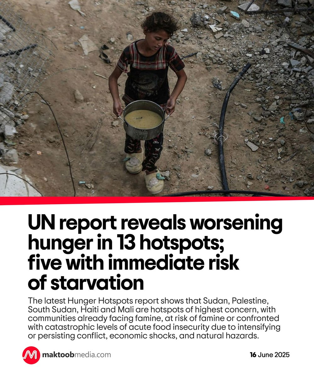 A new joint UN report released on Monday warns that people in five hunger hotspots around the world face extreme hunger and risk of starvation and death in the coming months unless there is urgent humanitarian action and a coordinated international effort to de-escalate conflict,