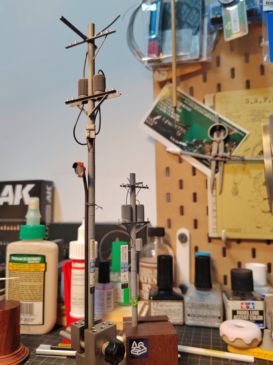 1/20 自制电线杆～