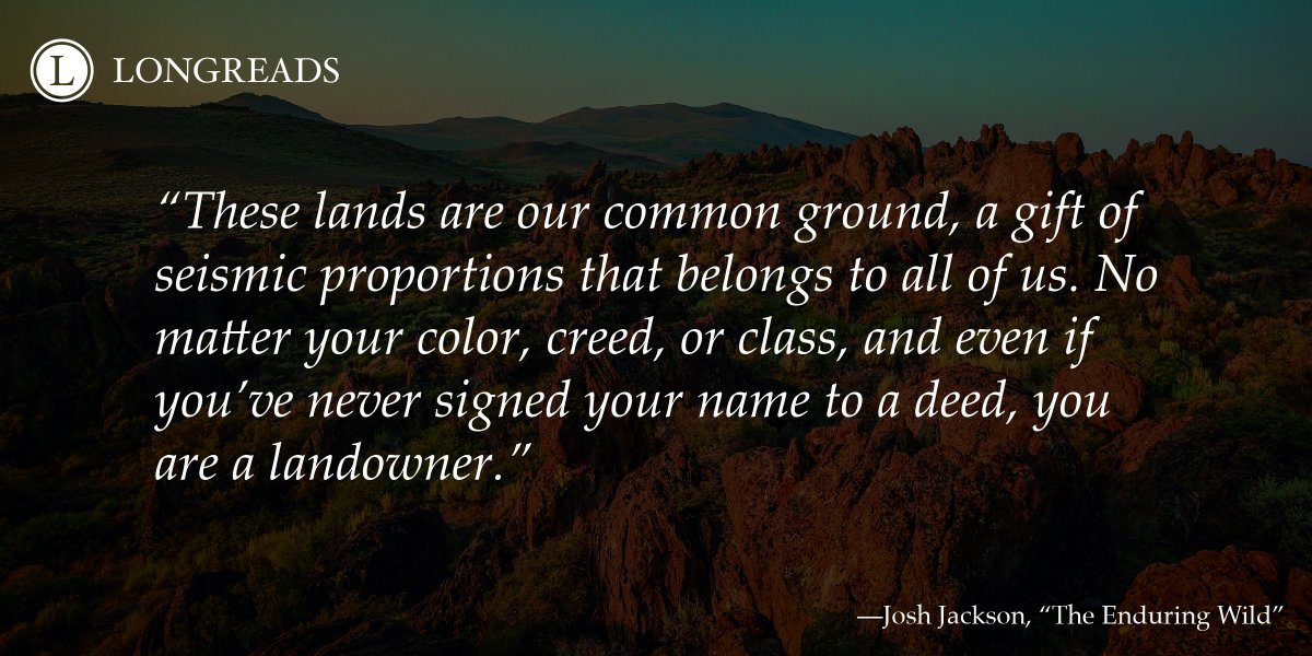 Longreads's tweet photo. New on @longreads: An excerpt from THE ENDURING WILD, Josh Jackson's forthcoming book on California's BLM lands—millions of forgotten "leftover" acres of public wilderness. Out on June 24 from @heydaybooks📚

https://t.co/bvPaF48O7v https://t.co/1YpihBDY5g