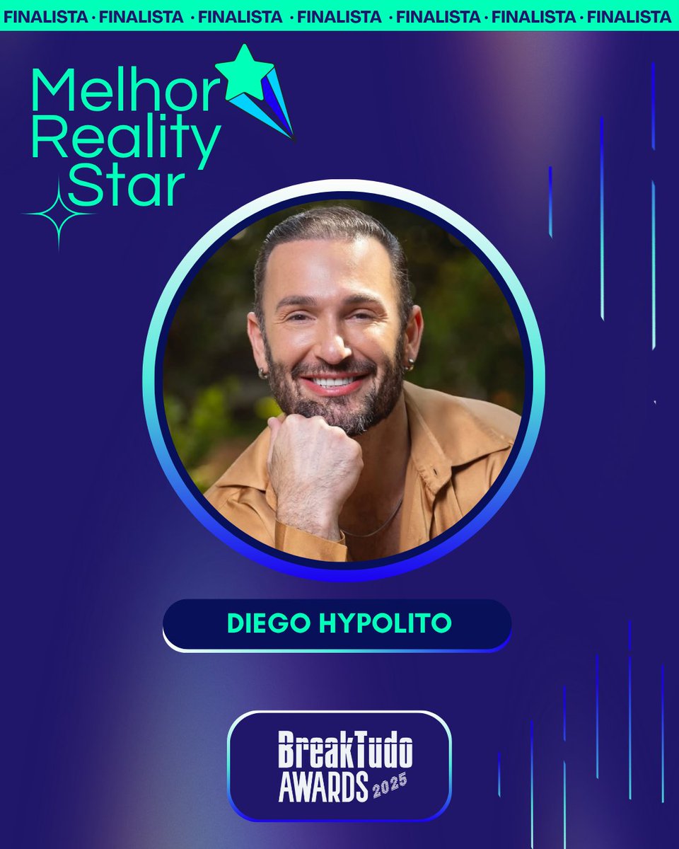 Diego Hypolito (<a href="/diego_hypolito/">Diego Hypolito 🤸‍♂️</a> ) é finalista da categoria Melhor Reality Star🌠 do BreakTudo Awards 2025! 🏆🔥 🔗 bit.ly/4jPpkVd #BreakTudoAwards #MelhorRealityStar