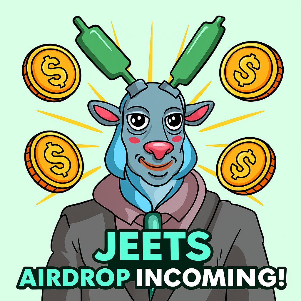🚨 $JEETS AIRDROP INCOMING 🚨

Buy $JEETS and HOLD for 10 days 🧠💎

We’re taking a snapshot to reward the strongest hands.

🗓️ Snapshot Dates: June 16th - August 1st
📍 Requirement: Hold $JEETS for 10+ days
💰 Rewards: Random airdrop to eligible wallets

You can now withdraw