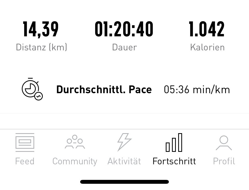 Halberkältet bei 25 Grad joggen zu gehen, Prexo wieder mit den sinnvollen Ideen des Lebens
