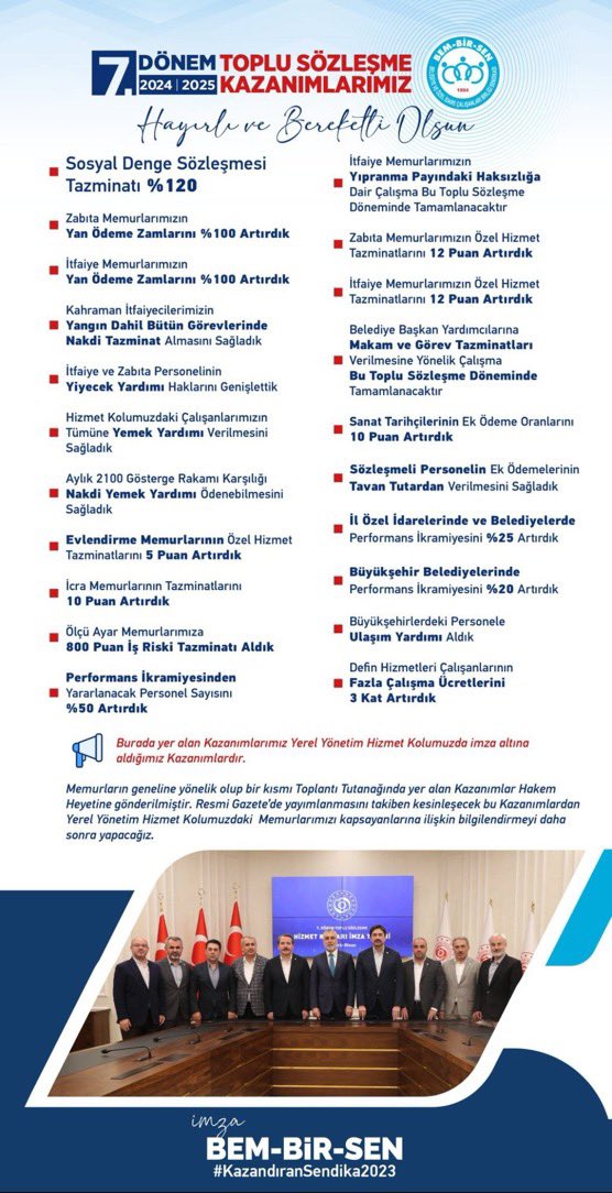 Toplu sözleşme de Haklar havada uçuşurken kimsenin aklına Polis gelmiyor 

7. Dönem Toplu Sözleşmede 347 hak verildi memur Polisin adı dahi geçmedi 

#PolisindeAilesiVar
<a href="/EmniyetBirlik/">EMNİYET BİRLİK PLATFORMU</a>