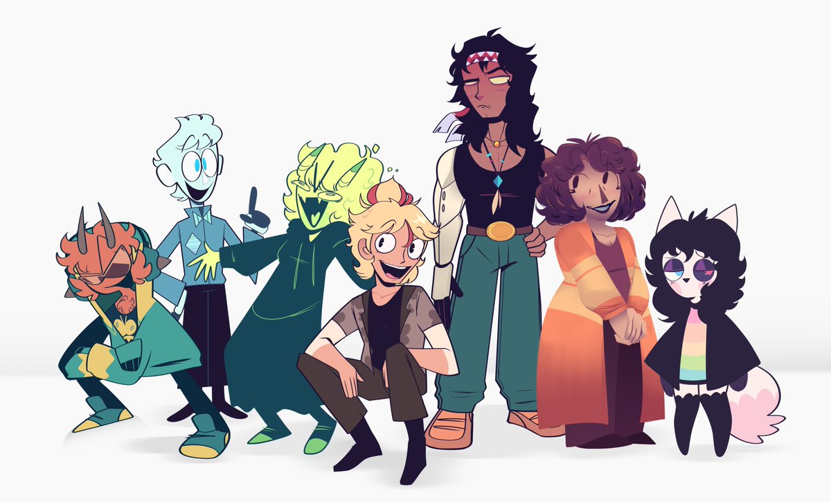 Oough
Wave 1 of the cast, yet again! (Wave 2 will come soon. I promise.)