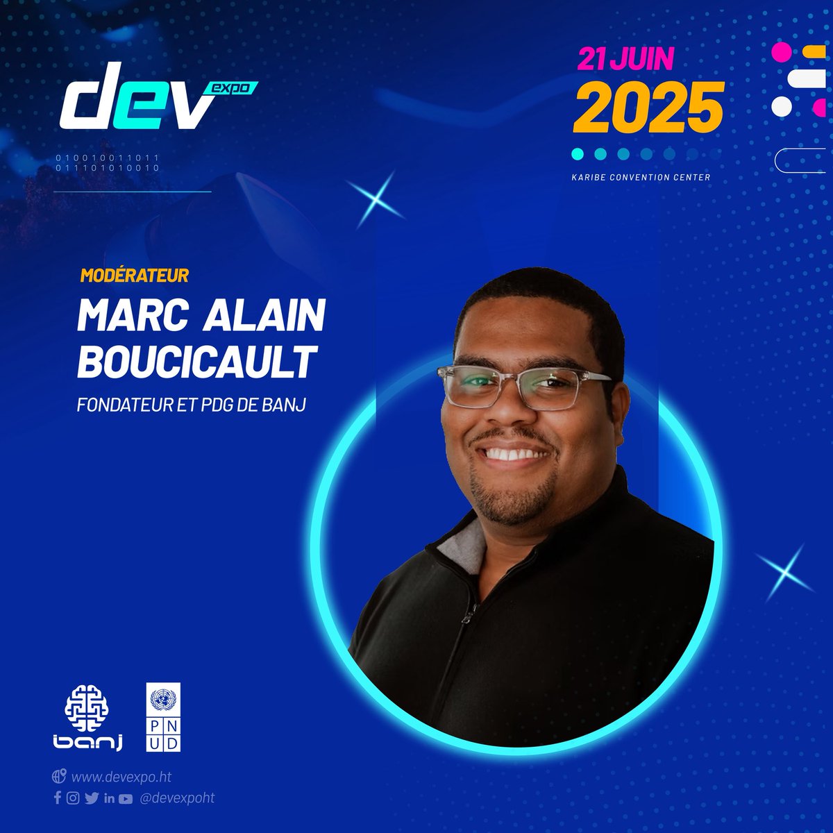 Bienvenue <a href="/marcalainb/">Marc Alain Boucicault 🇭🇹</a>.
On confirme ton panel à #DevExpo2025