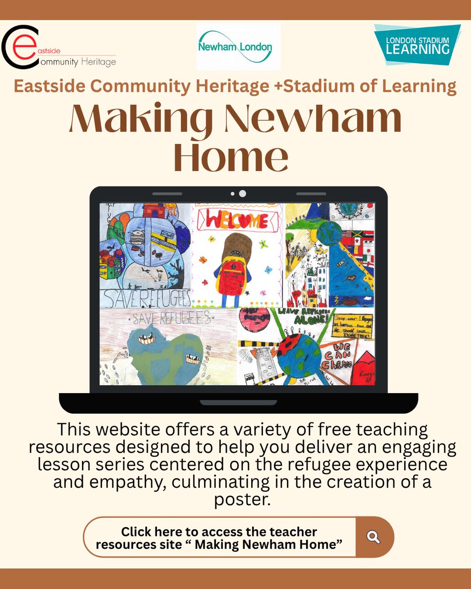 🌍 **Celebrating Refugee Week with “Making Newham Home”** 🌍

This site offers FREE teaching resources designed to help educators deliver engaging lessons centered on the refugee experience, empathy, and community building.