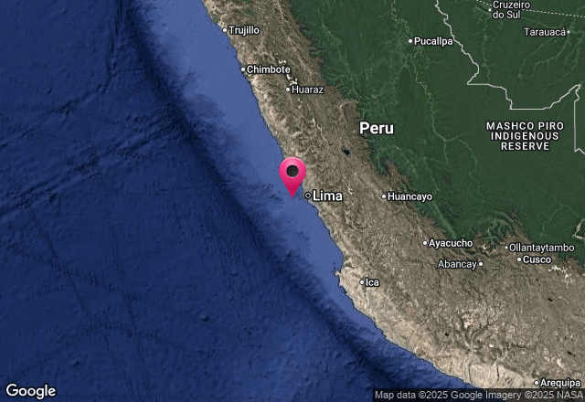 #ÚltimoSismoNacional
INFORMACIÓN - NO GENERA TSUNAMI EN LITORAL PERUANO
16-06-25 12:40:17
Magnitud: 4.2 Mw
Referencia: 32 km al O de Provincia Constitucional del Callao , Callao - Lima
Profundidad: 56.00 km
Fuente: IGP