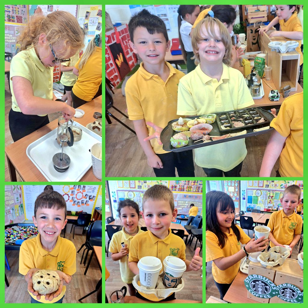 WL St Nicholas PS and ELC (@wlstnicholasps1) on Twitter photo P3/2 recreated Starbucks today!☕️ We read the job advert, discussed what skills we need to be a barista, applied for the job and interviewed each other. We then got to work creating our own playdoh to make some baked goods as well the drinks. #metaskillsstnics <a href="/StarbucksUK/">Starbucks UK</a> P3/2 recreated Starbucks today!☕️ We read the job advert, discussed what skills we need to be a barista, applied for the job and interviewed each other. We then got to work creating our own playdoh to make some baked goods as well the drinks. #metaskillsstnics <a href="/StarbucksUK/">Starbucks UK</a>