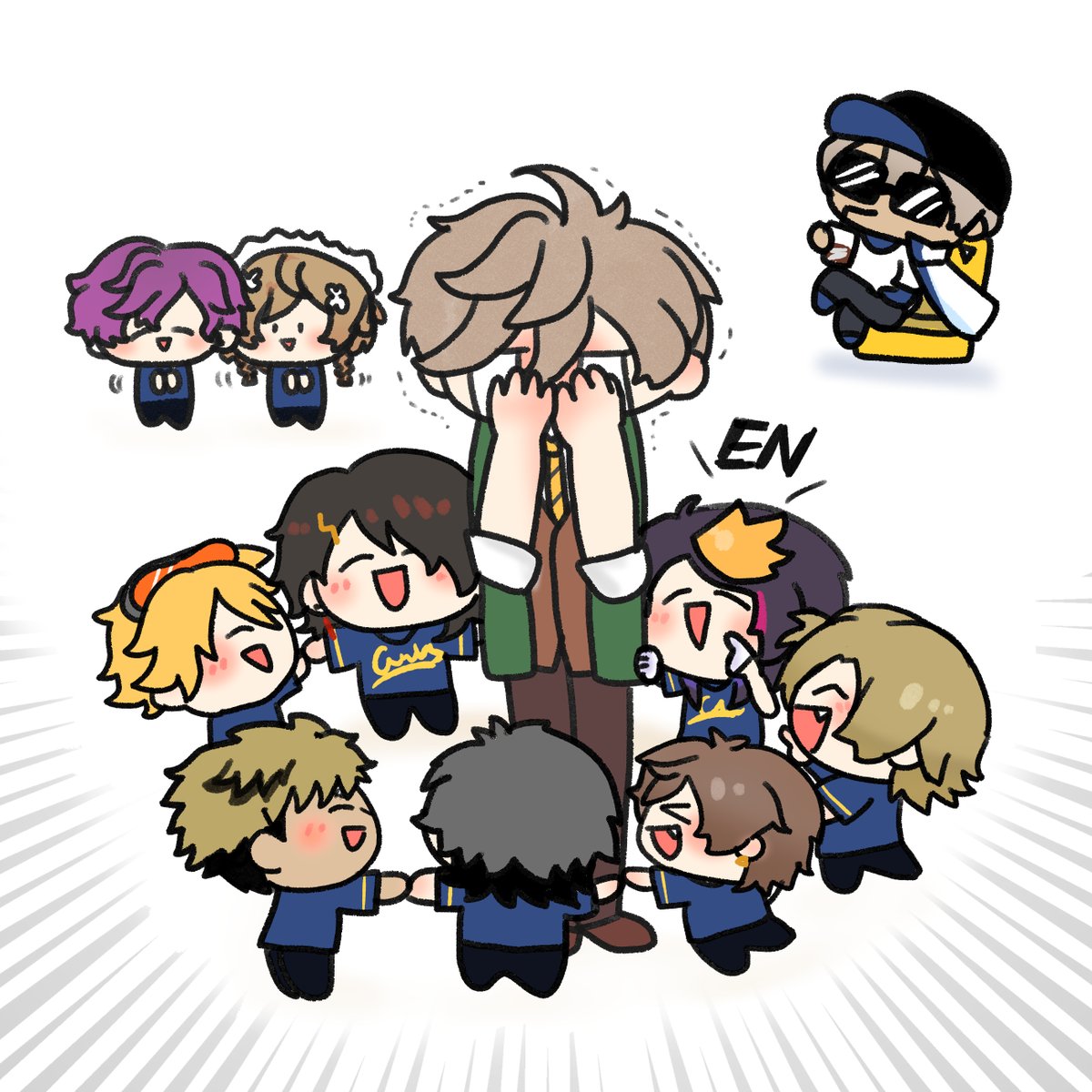 openopenaki's tweet image. 教授(190cm)
#にじさんじアルプススタンド 
#YaminoArt #絵バンス