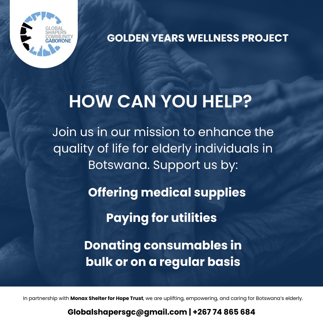 Every one of us can help build a better society. ❤️🙏🏾

Join us in supporting Monax Shelter by donating essentials, medical supplies, or simply your time or service. 🌱

📧 Reach out: globalshapersgc@gmail.com

#GoldenYearsWellness #MonaxShelter #ElderCare #CommunityOfHope