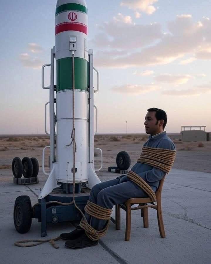 Muhamma01133126's tweet photo. Every Mossad agent captured inside #Iran
is to be tied to a missile and launched directly toward #TelAviv https://t.co/NPmpt9kGkk