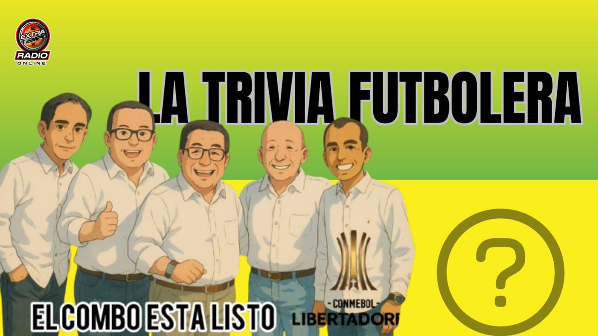 ExtratiempoCO (@extratiempoco) on Twitter photo Se viene el concurso para que disfrute de premios y coloque sus conocimientos futboleros al aire en <a href="/ExtratiempoCO/">ExtratiempoCO</a>. A partir de mañana 17 de junio hasta el 4 de julio. <a href="/Jextratiempo/">JAVIER O MANTILLA</a> <a href="/FabianReporta/">Fabián Blanco</a> <a href="/wilpeco/">Willi peña correa</a> <a href="/serpra72/">Sergio Prada</a>. Los esperamos. Se viene el concurso para que disfrute de premios y coloque sus conocimientos futboleros al aire en <a href="/ExtratiempoCO/">ExtratiempoCO</a>. A partir de mañana 17 de junio hasta el 4 de julio. <a href="/Jextratiempo/">JAVIER O MANTILLA</a> <a href="/FabianReporta/">Fabián Blanco</a> <a href="/wilpeco/">Willi peña correa</a> <a href="/serpra72/">Sergio Prada</a>. Los esperamos.