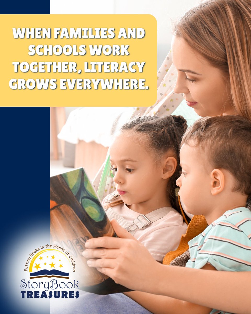 The research is clear: when families are engaged in their child’s reading journey, students are more likely to develop stronger literacy skills, better attitudes toward school, and higher achievement overall.

#FamilyEngagement #ParentInvolvement #StoryBookTreasures #SchoolToHome