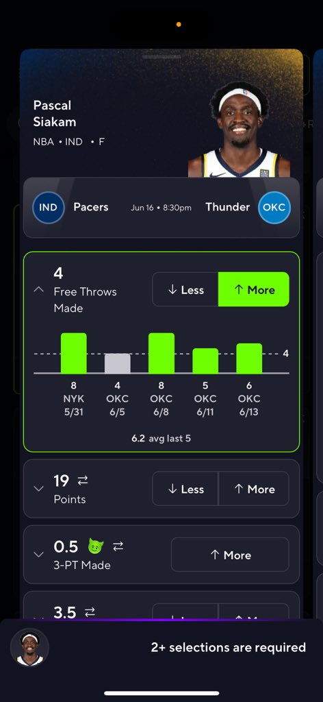 Mal1OfOne's tweet image. Let’s see if we can get the streak going on POTDS again. Haven’t been posting. Go look at the stats and tell me how many times he’s sold this line in the playoffs . ♻️