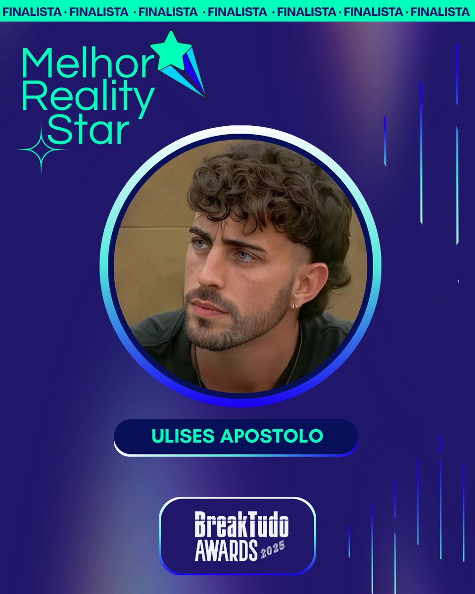 Ulises Apostolo (<a href="/ulisesapostolo/">Ulises Apóstolo</a> ) é finalista da categoria Melhor Reality Star🌠 do BreakTudo Awards 2025! 🏆🔥 🔗 bit.ly/4n60Km0 #BreakTudoAwards #MelhorRealityStar