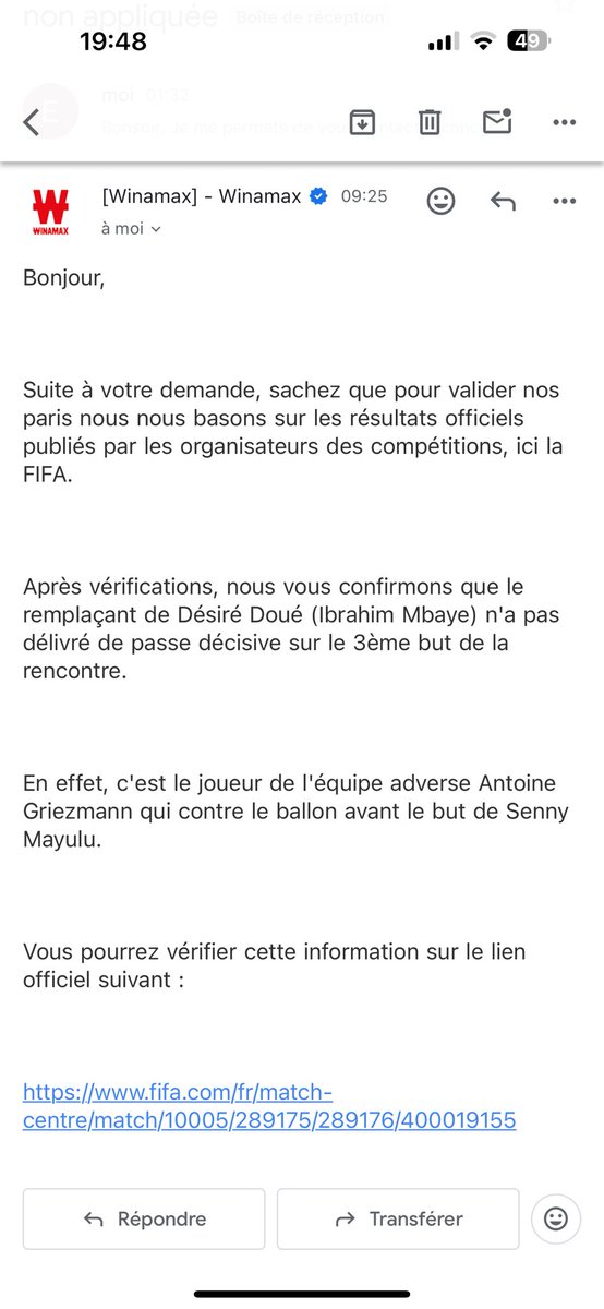 YedmelEdwin's tweet photo. @puuut19 @WinamaxSport Au vu de leur réponse j’crois bien que si https://t.co/swgEQB2cPL