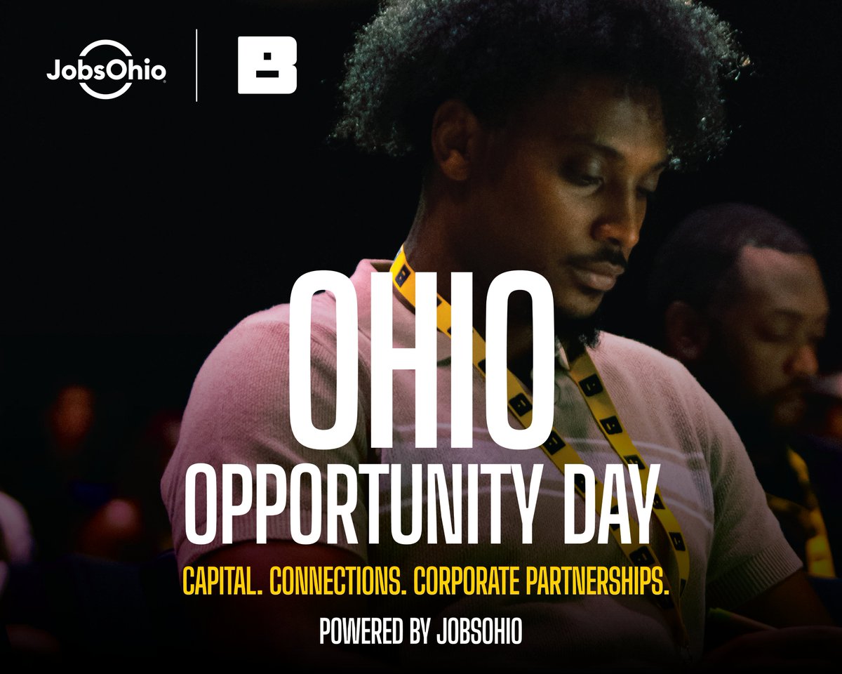 💡 Opportunity meets innovation in #Ohio! 👏🏾

Sign up for Ohio Opportunity Day for a chance to sit down with <a href="/JobsOhio/">JobsOhio</a> to learn more about the programs   the state can offer you to help your business grow. 🌱

Sign up here ✅ blacktechweek.com/bizdevday