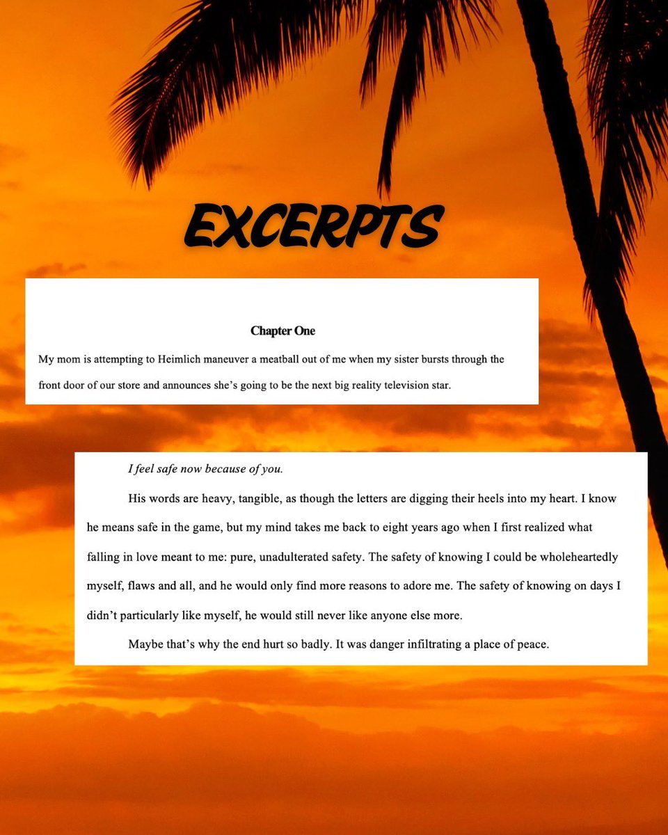 Allow me to reintroduce you to WORTH PLAYING FOR (fka as RIVAL ISLE), my adult romcom complete and headed for editors’ inboxes very soon.

#editors, if you’re ready for the adventure of a lifetime, feel free to interact or reach out to Aurora Fernandez at <a href="/Trident_Media/">Trident Media Group</a> 🏝️🧡