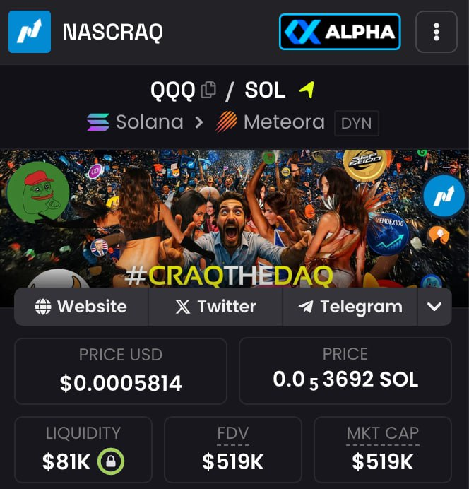 Altsteinn's tweet photo. $QQQ at 500K MC right now.
Same cult setup that sent $SPX from $268K → $1.6B.

But this time - you’re early.

🔹 Day 1 nearly $1M MC
🔹 10M token burn at $1.5M
🔹 1M more burned at every +$1M milestone
🔹 Real community, strong hands, aggressive growth curve

This is more than a meme - it’s a flipping point.
Chart looks chaotic now. Zoom out later.

CA: BediSYEPUiuye8W5bFJueqwpLpry9CckehLEv1tBmoon