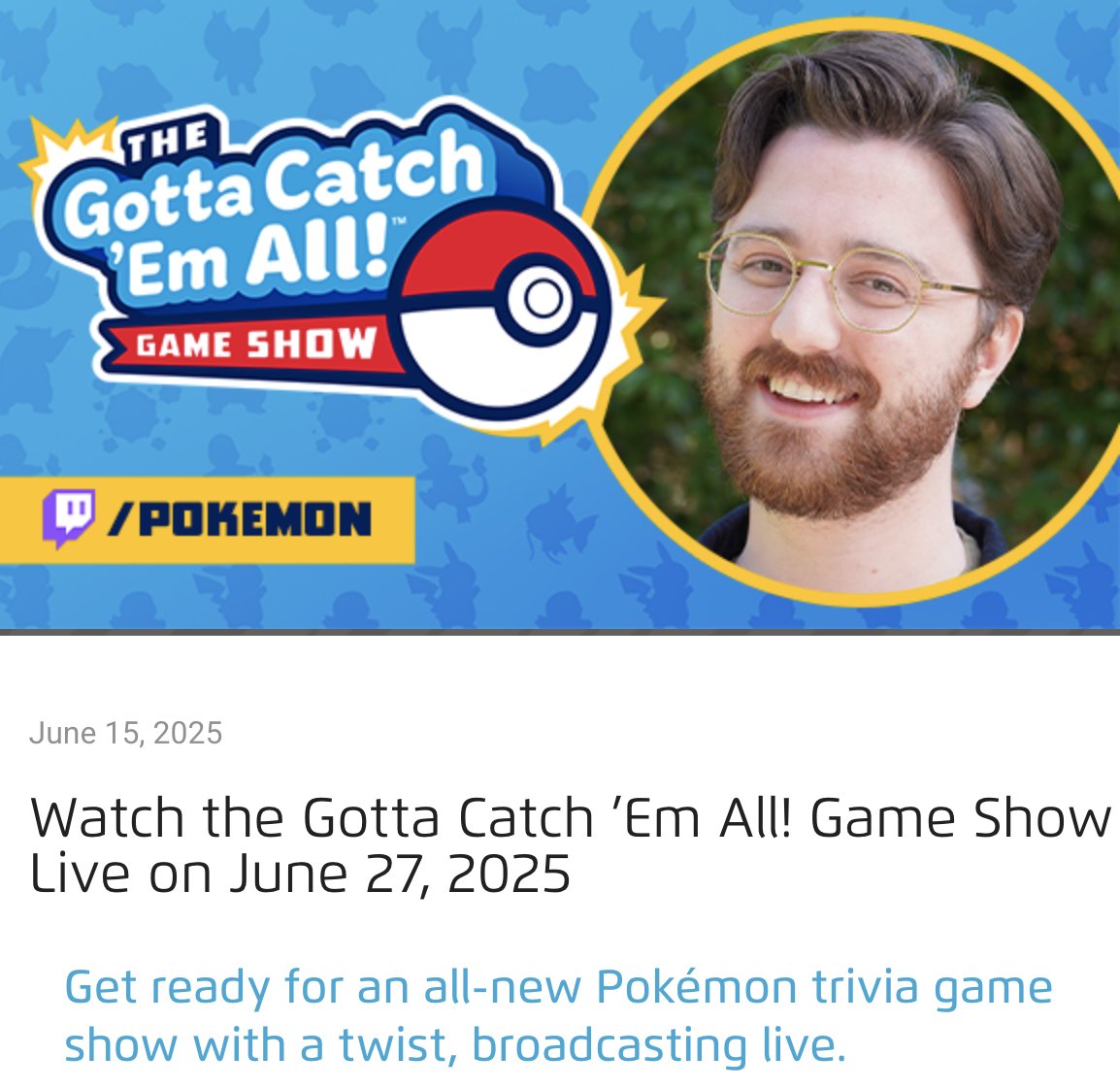 karenyhan's tweet image. new pokemon trivia show?? with ... wait, who's that host!!!! 🥳🥳🥳 pokemon.com/us/pokemon-new…