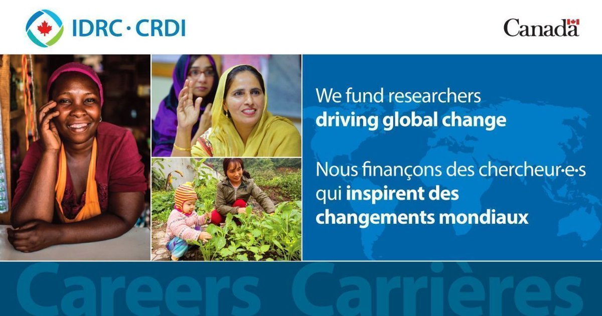 IDRC | CRDI (@idrc_crdi) on Twitter photo #Career Opportunity: Manager, Content Strategy and Lead Storyteller
Apply by: July 03, 2025, at 11:59 PM EST
bit.ly/4dN3FM4
Offre d’emploi: Gestionnaire, stratégie de contenu et valorisation des récits
Date butoir: le 03 juillet 2025 à 23 h 59 HNE
bit.ly/4kr6F3b #Career Opportunity: Manager, Content Strategy and Lead Storyteller
Apply by: July 03, 2025, at 11:59 PM EST
bit.ly/4dN3FM4
Offre d’emploi: Gestionnaire, stratégie de contenu et valorisation des récits
Date butoir: le 03 juillet 2025 à 23 h 59 HNE
bit.ly/4kr6F3b