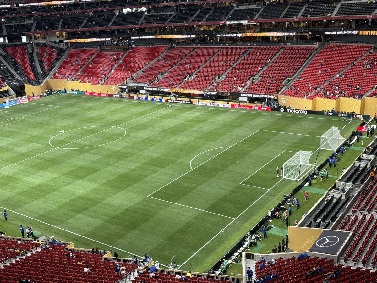 At MBS for Chelsea-LAFC for the Club World Cup. Still hard to believe FIFA approved two goals on each end. Anything to boost scoring.