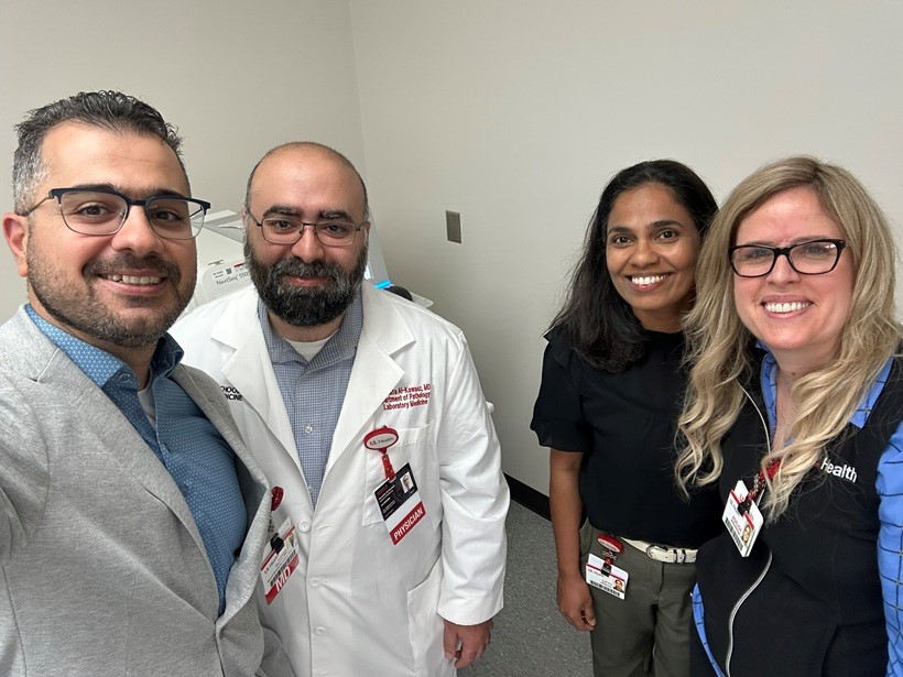 UofL Med School (@uoflmedschool) on Twitter photo Just launched: <a href="/l_pathology/">UofLPathology</a> FDA-approved NGS panel for solid tumors is LIVE.
This tech helps us deliver faster, more personalized cancer treatment by analyzing a tumor’s DNA - all in-house.
A huge leap forward in cancer care. And we’re just getting started.
#NGS #CancerCare Just launched: <a href="/l_pathology/">UofLPathology</a> FDA-approved NGS panel for solid tumors is LIVE.
This tech helps us deliver faster, more personalized cancer treatment by analyzing a tumor’s DNA - all in-house.
A huge leap forward in cancer care. And we’re just getting started.
#NGS #CancerCare
