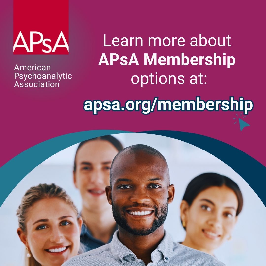 Your passion for psychoanalysis is a great reason to join APsA!

Whether you practice, teach, research, or are simply drawn to psychoanalytic thought, there is a place for you at APsA in our 3 membership categories. 

Learn more at:
👥 apsa.org/membership/mem…

#APsA #mentalhealth