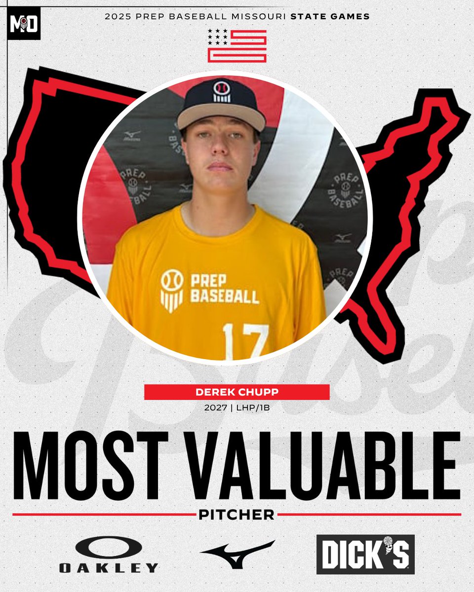 Prep Baseball Missouri (@prepbaseballmo) on Twitter photo ๐๐๐๐ ๐๐ข๐ฌ๐ฌ๐จ๐ฎ๐ซ๐ข ๐๐ญ๐๐ญ๐ ๐๐๐ฆ๐๐ฌ ๐๐จ๐ฌ๐ญ ๐๐๐ฅ๐ฎ๐๐๐ฅ๐ ๐๐ข๐ญ๐๐ก๐๐ซ ๐
Congratulations to '27 LHP/1B Derek Chupp (<a href="/howell_baseball/">Howell Baseball</a>) for being named our 2025 #MOStateGames Most Valuable Pitcher!
๐ค: loom.ly/4hXjxKc // <a href="/derekchupp/">Derek Chupp</a>
<a href="/prepbaseball/">Prep Baseball</a> // ๐๐๐๐ ๐๐ข๐ฌ๐ฌ๐จ๐ฎ๐ซ๐ข ๐๐ญ๐๐ญ๐ ๐๐๐ฆ๐๐ฌ ๐๐จ๐ฌ๐ญ ๐๐๐ฅ๐ฎ๐๐๐ฅ๐ ๐๐ข๐ญ๐๐ก๐๐ซ ๐
Congratulations to '27 LHP/1B Derek Chupp (<a href="/howell_baseball/">Howell Baseball</a>) for being named our 2025 #MOStateGames Most Valuable Pitcher!
๐ค: loom.ly/4hXjxKc // <a href="/derekchupp/">Derek Chupp</a>
<a href="/prepbaseball/">Prep Baseball</a> //