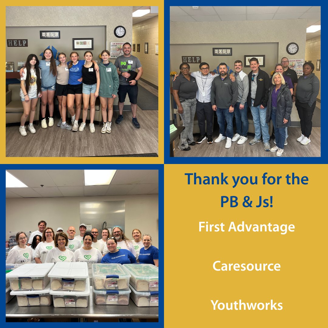 horizonhousein's tweet photo. 🥪🙌When the first 200 sandwiches are gone by noon, the peanut butter and jelly sandwiches prepared by volunteers come in clutch!🥪🙌
#ThankYouVolunteers #PBJs #HorizonHouseIndy https://t.co/gmu8R3V9tD