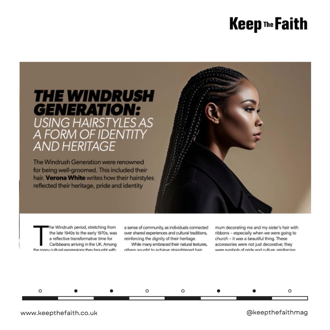 Hairdresser to celebrities @veronawhiteofficial shares how Black people, including the #windrushgeneration use hairstyles as a form of  cultural identity and heritage.  Read how.

Visit bit.ly/KTFJune2025 to read

#hair #hairstyles #plaits #braids #naturalhair