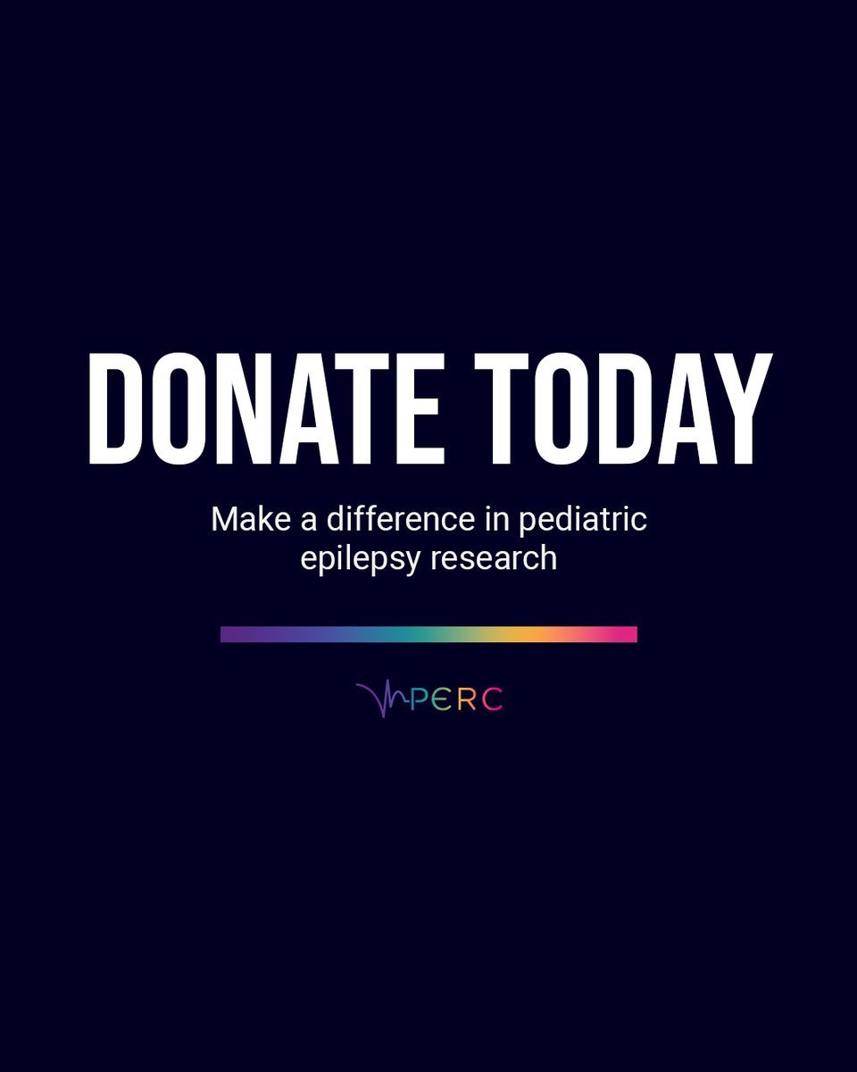 PERCepilepsy's tweet image. A gift to PERC is the most direct path to supporting pediatric epilepsy research!
perc-epilepsy.org/donate