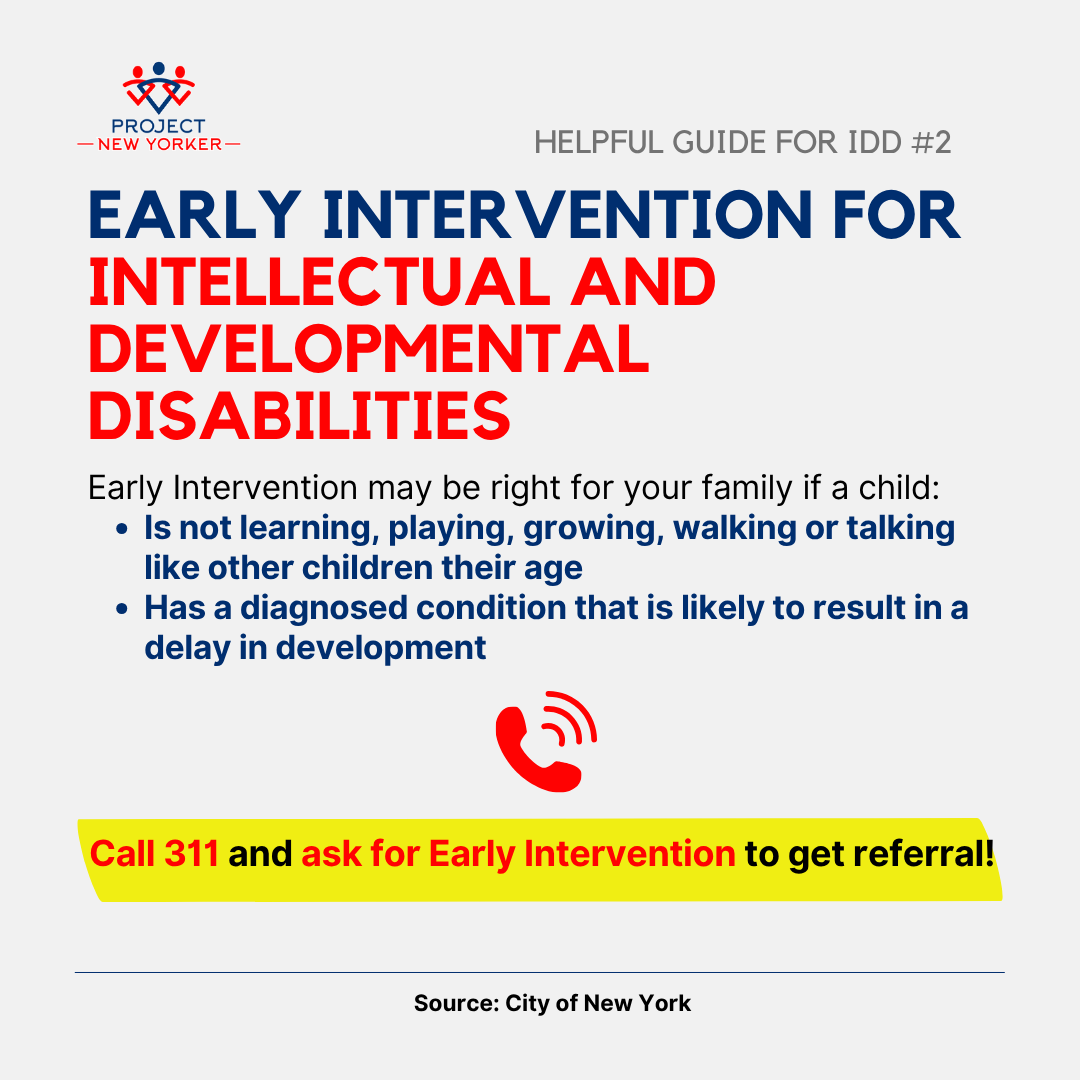 ProjectNYorker's tweet photo. 🧠 Concerned about your child’s development?
Early intervention is key for intellectual and developmental disabilities.
📞 Call 311 and ask for "Early Intervention" to get support!
#ProjectNewYorker #IDD #ChildDevelopment #EarlySupport https://t.co/d8zNTQpvec