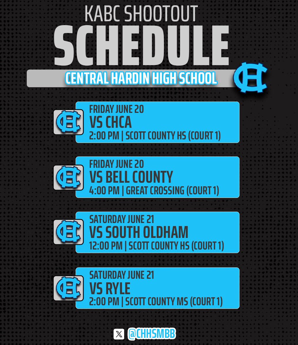 KABC Shootout Schedule 

#BruinNation