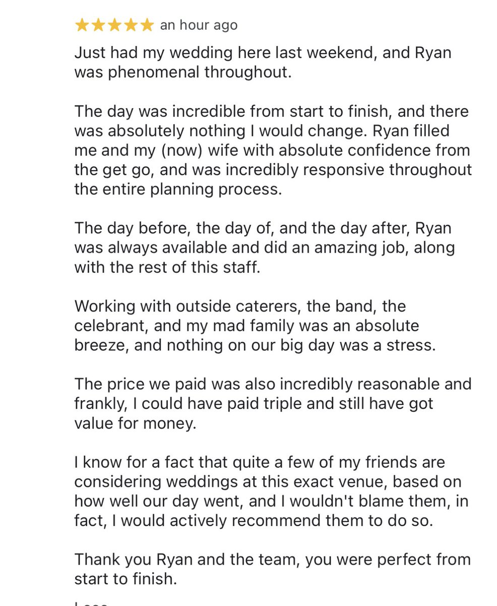 We’ve been busy writing our own reviews again! Wish I’d thought of this sooner, makes us look loads better than we are 🤓🤗