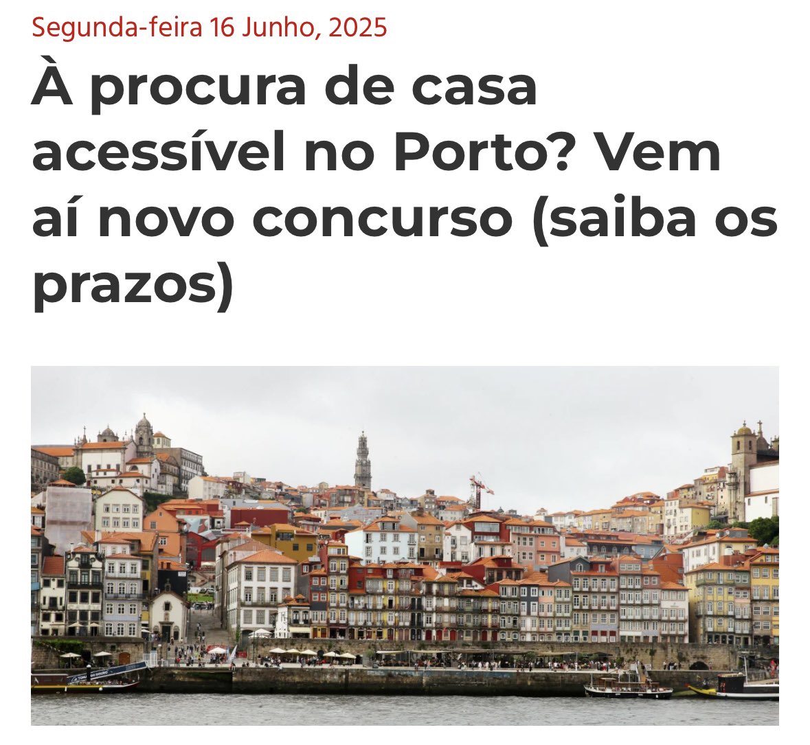 Um concurso para te “dar uma hipótese” de teres um sítio onde viver, e mesmo assim teres que pagar uma renda altíssima. Não tarda vamos ter que lutar numa arena por um T0.
