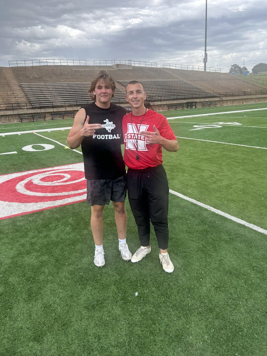 Cash Wheeler (@cashwheeler26) on Twitter photo Thank you <a href="/nwosufootball/">Ranger Football</a> and <a href="/CoachBentrem/">Coach Bentrem</a> for having me at camp. Got some great work in. 💪🏻
<a href="/Perryton_HC/">Joshua Hernandez</a> <a href="/CoachWhiteDB1/">Coach White</a> <a href="/RandallSweet5/">Randall Sweet</a> <a href="/KaleSteed/">Kale Steed</a> Thank you <a href="/nwosufootball/">Ranger Football</a> and <a href="/CoachBentrem/">Coach Bentrem</a> for having me at camp. Got some great work in. 💪🏻
<a href="/Perryton_HC/">Joshua Hernandez</a> <a href="/CoachWhiteDB1/">Coach White</a> <a href="/RandallSweet5/">Randall Sweet</a> <a href="/KaleSteed/">Kale Steed</a>